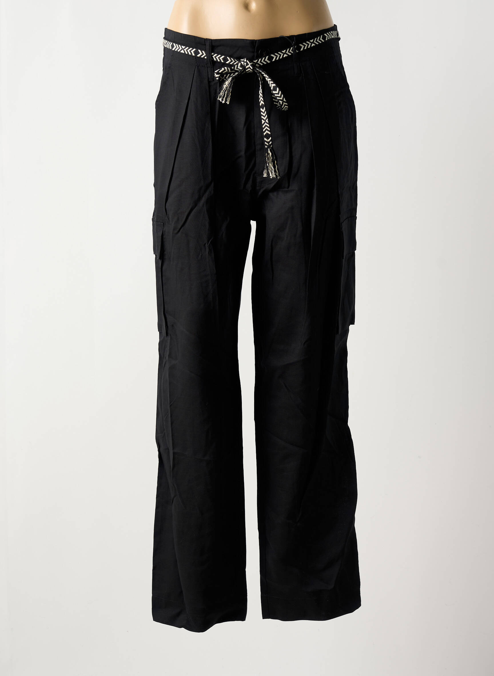 Kargo kelnė aukšta talija aukšta talija juodas SCOTCH & SODA moteris