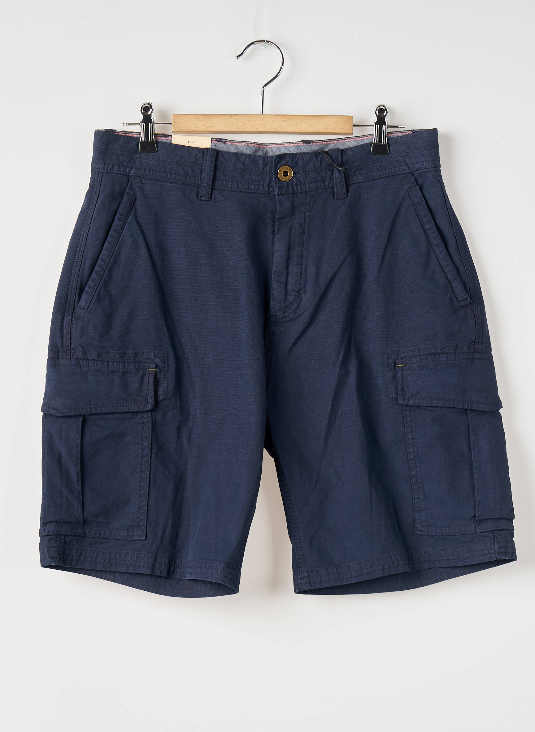 Bermudas popelinos audinys, kuris pasižymi lygiu ir tankiu paviršiumi. normala dydis mėlyna SCOTCH & SODA moteris