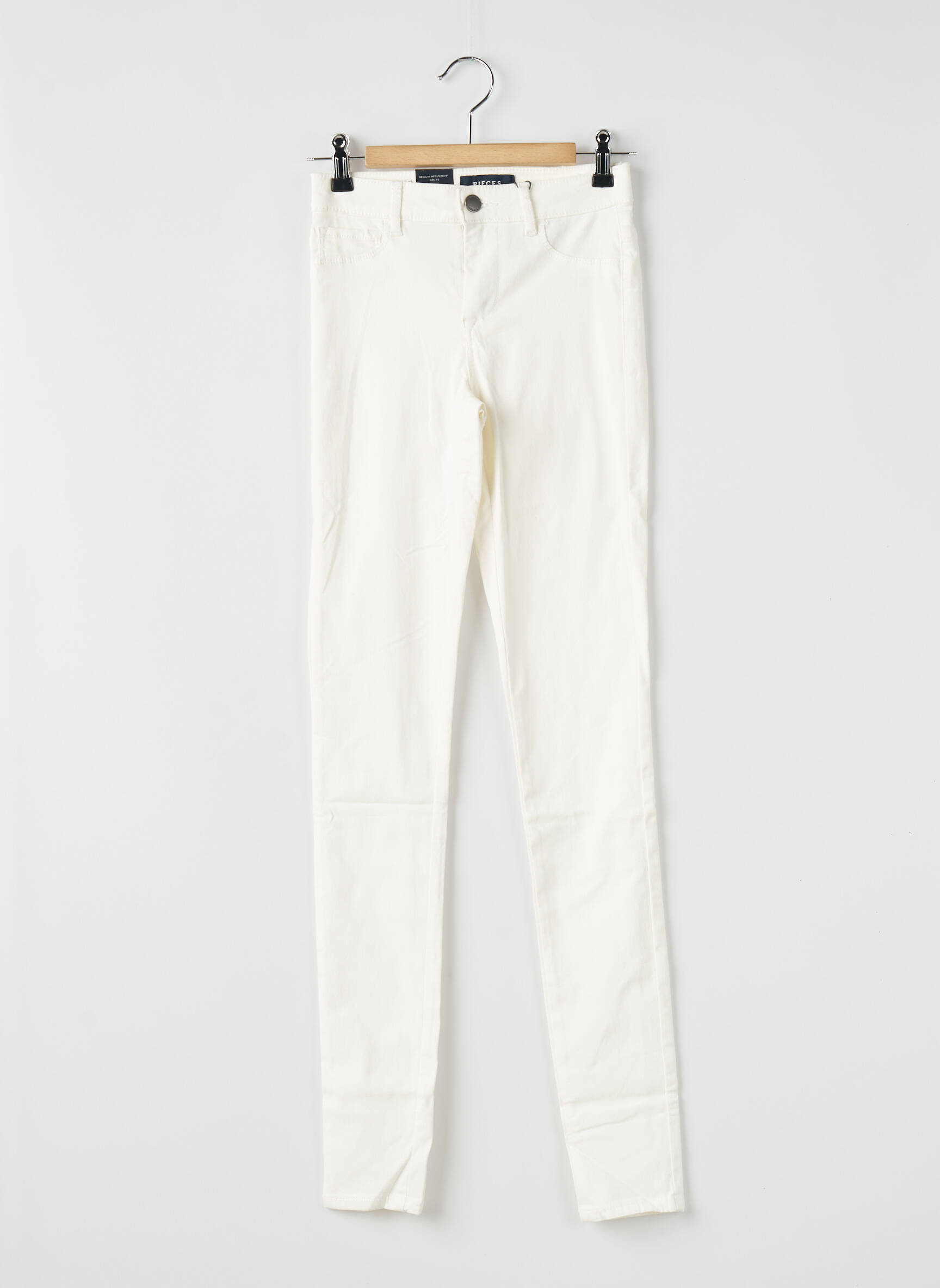 Jegging denimo audinys normala dydis bežinis PIECES moteris