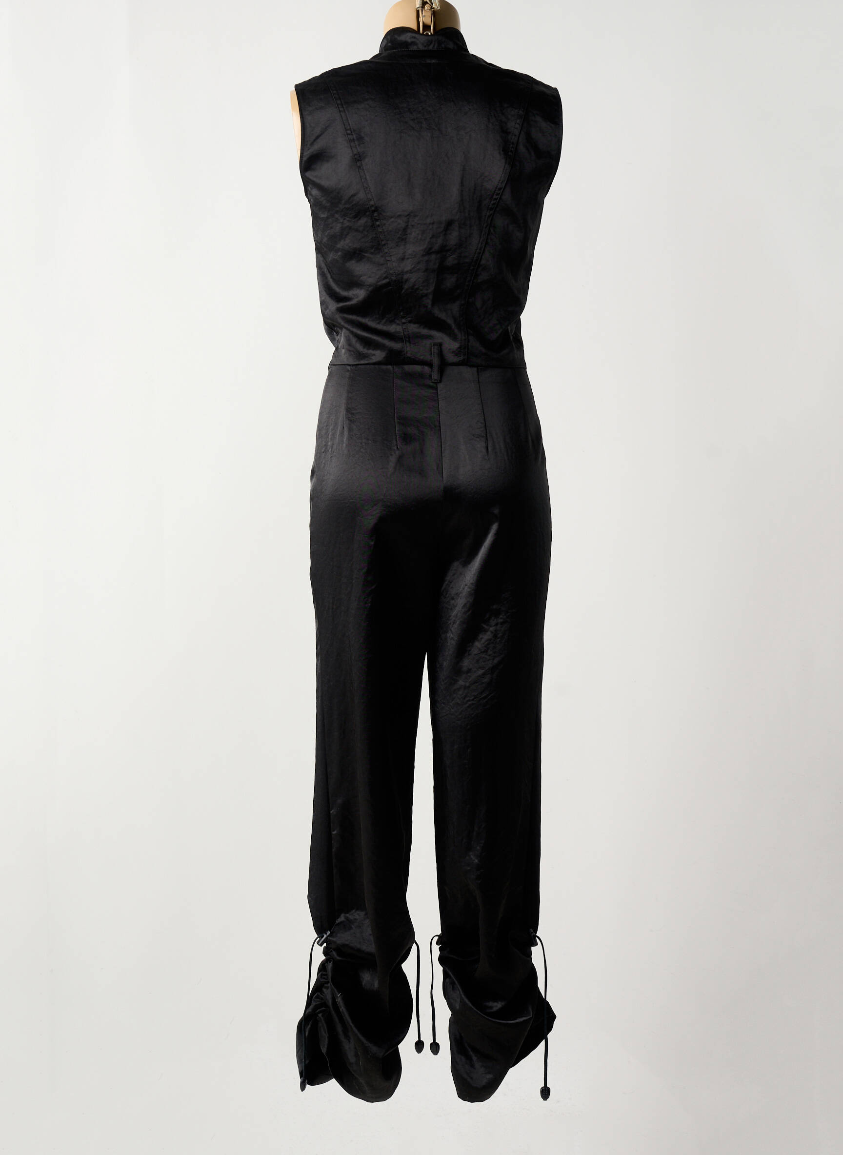 Kombinezonas be rankų be rankų juodas ROSA ROSAM moteris