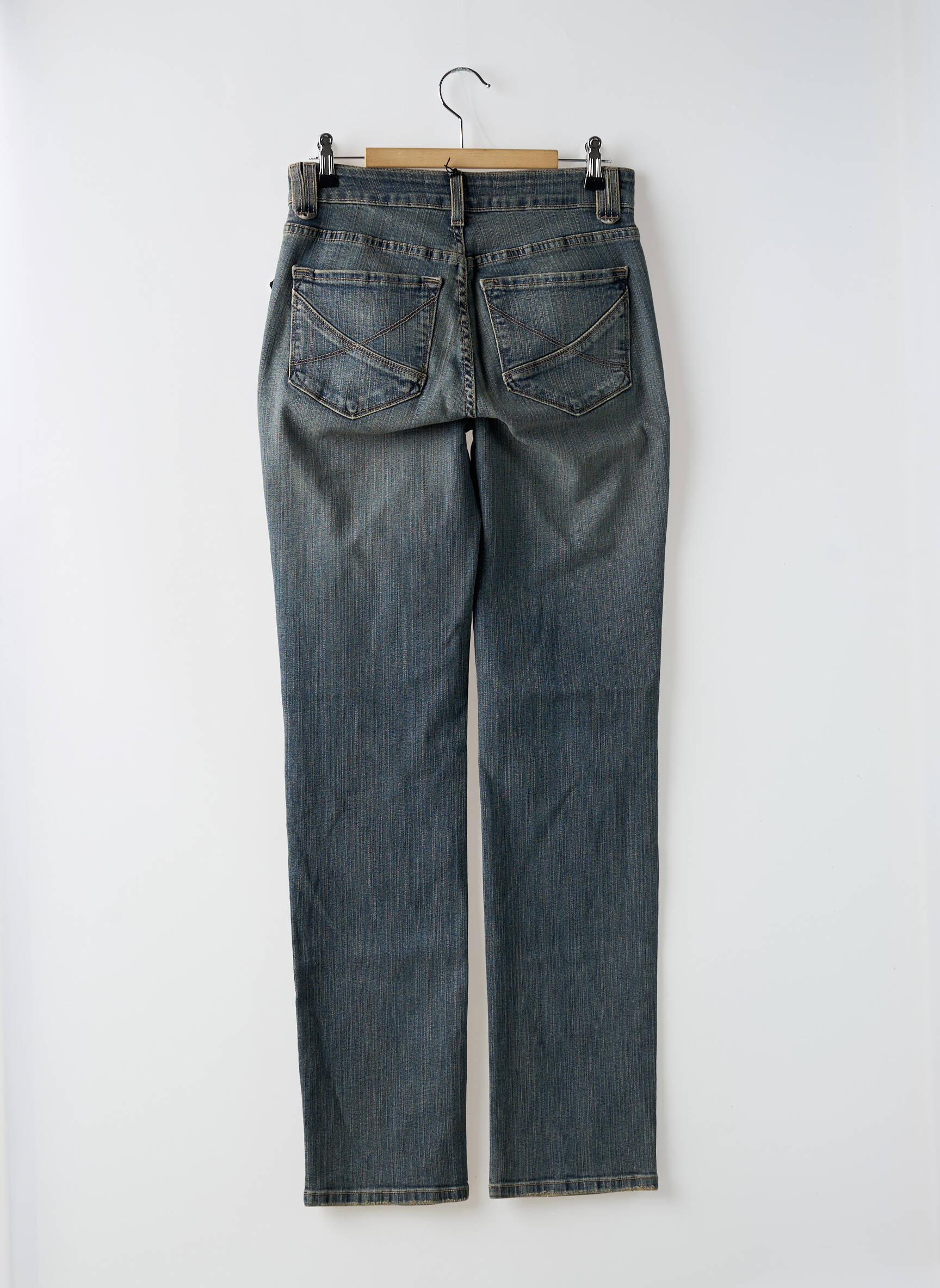 Tiesios kirpimo džinsai tamprumas normala dydis mėlyna NOT YOUR DAUGHTER'S JEANS moteris