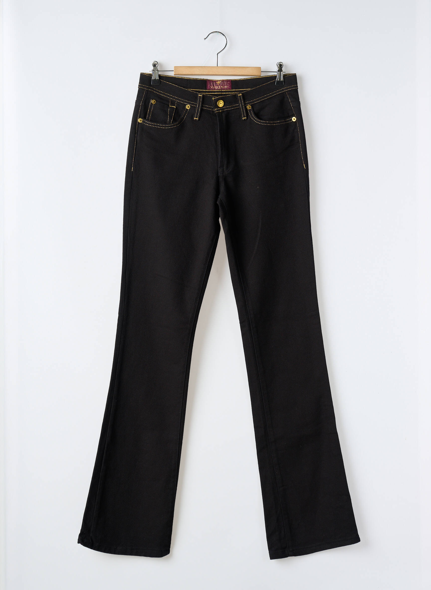 Bootcut džinsai aukšta talija aukšta talija juodas VERTIGO moteris