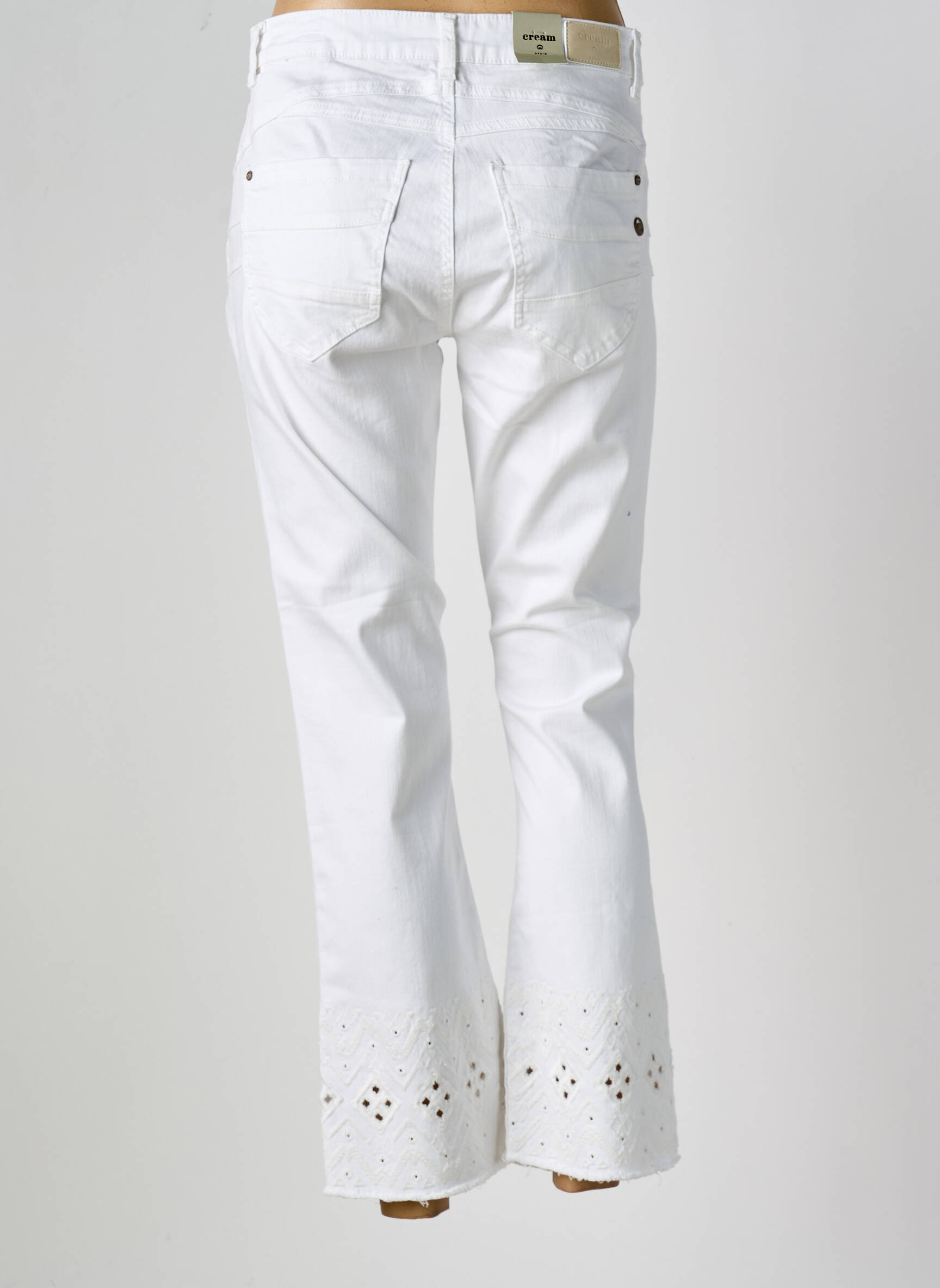 Bootcut džinsai normala dydis normala dydis baltas CREAM moteris