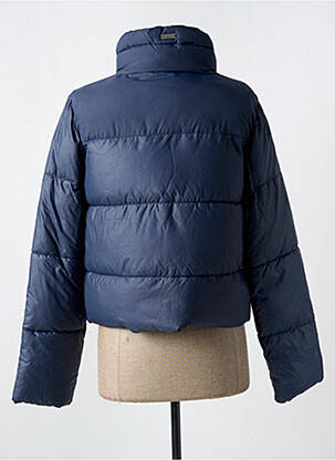 Pūkinė striukė kišenės be gobtuvų mėlyna TRUSSARDI JEANS moteris