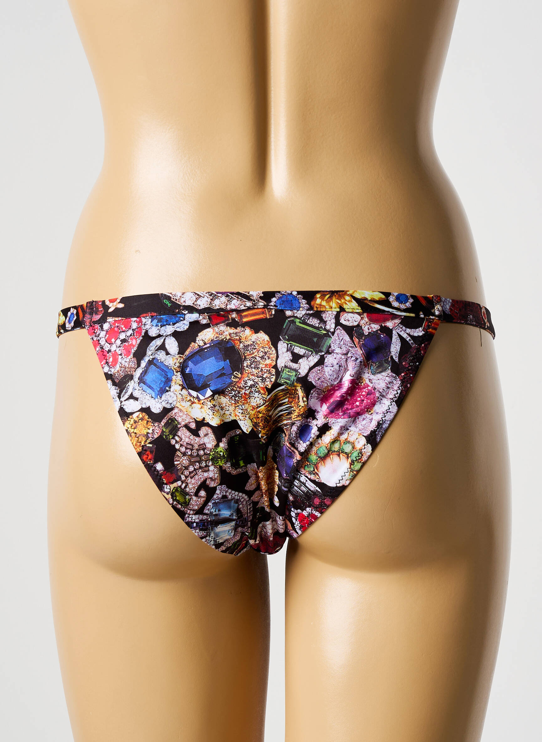 Maudymosi kelnaitės fantazijos raštas bikini juodas GALLIANO moteris