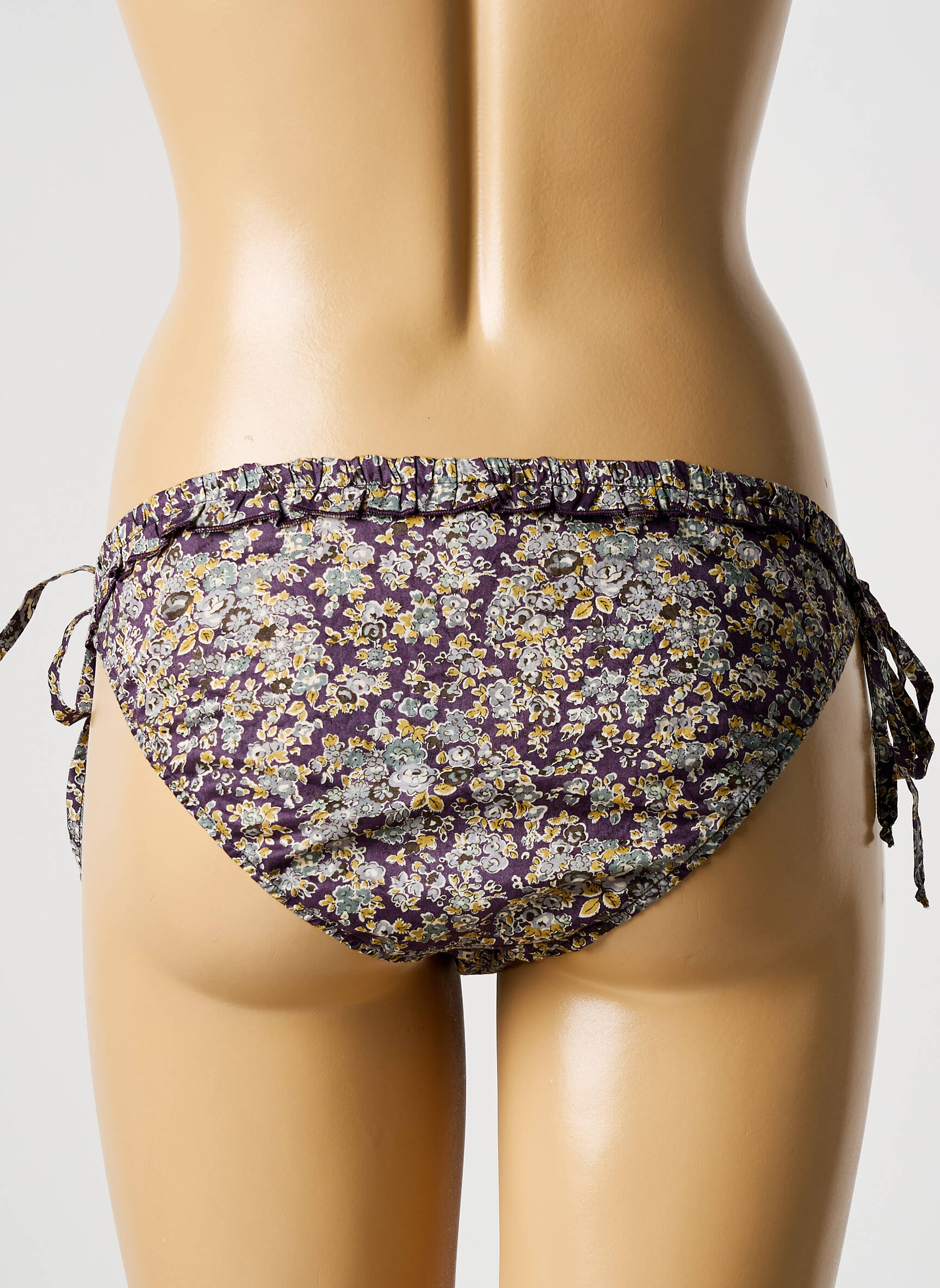 Maudymosi kelnaitės gėlių raštas bikini violetinis LAURA URBINATI moteris