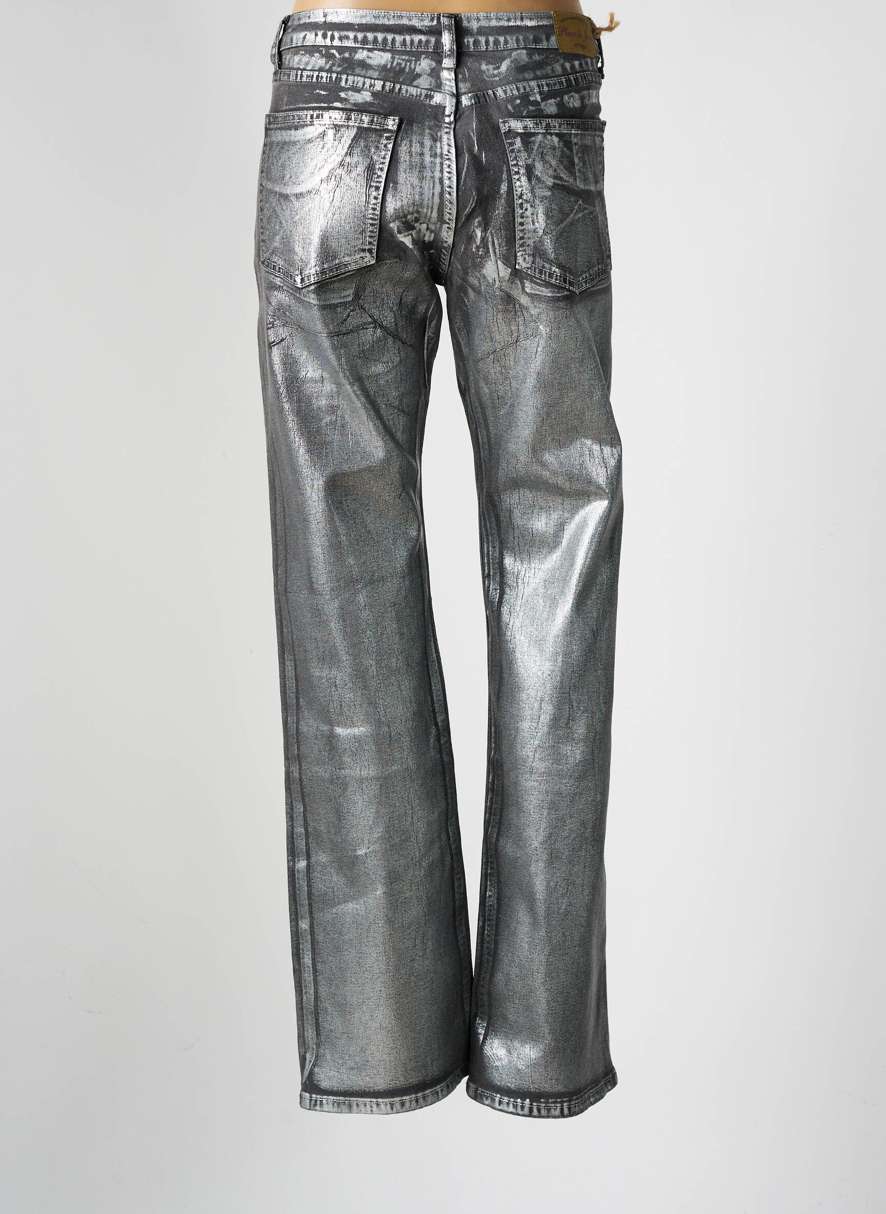 Bootcut džinsai normala dydis normala dydis sidabrinė PLACE DU JOUR moteris
