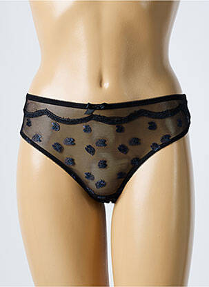 Tanga tamprumas juodas LOU moteris