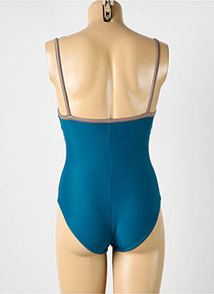 Vienos dalies maudymosi kostiumas satino efektas mėlyna OCEAN WEAR moteris