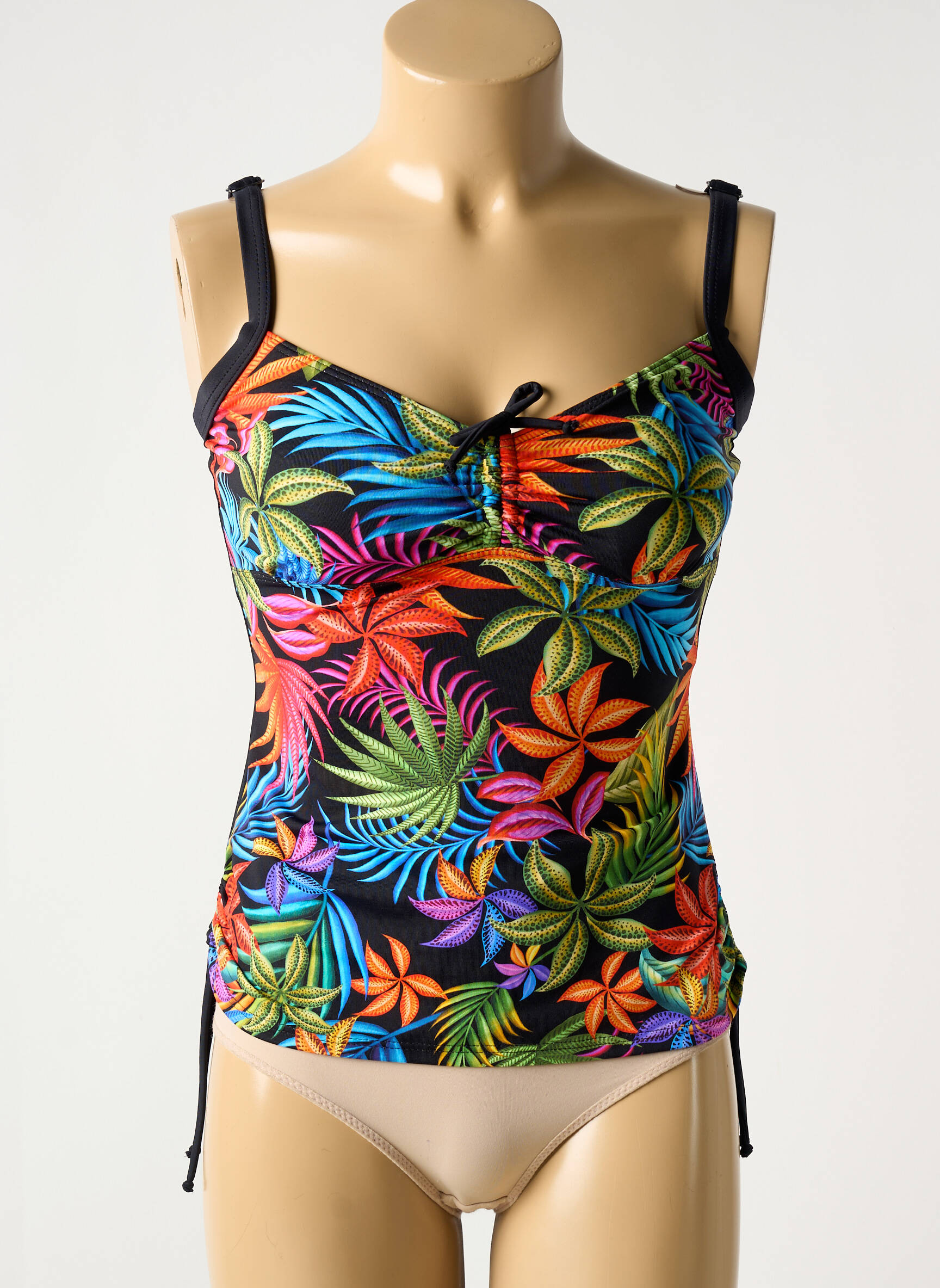 Tankinis satino efektas juodas OCEAN WEAR moteris