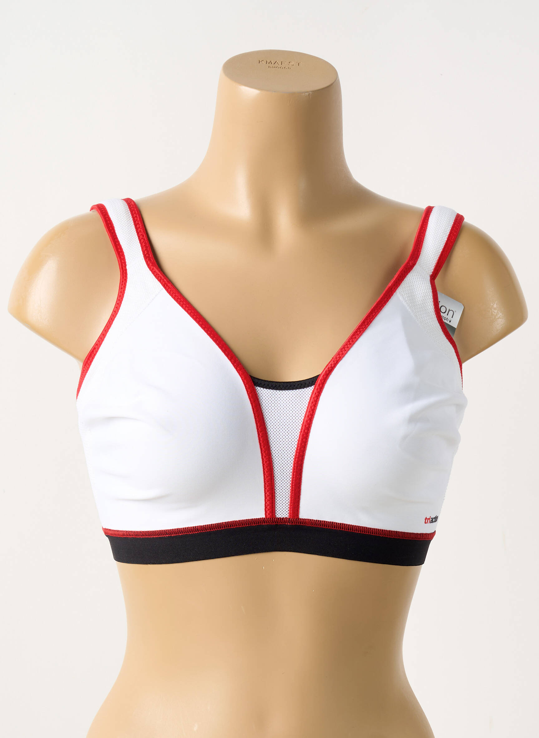 Liemenėlė reguliuojamos elastinės petnešos liemenėlės (moteriškos) baltas TRIACTION BY TRIUMPH moteris