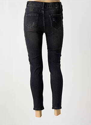 Lieknos džinsai nusidėvėjęs ir išblukęs efektas aukšta talija juodas JEANS WEAR moteris
