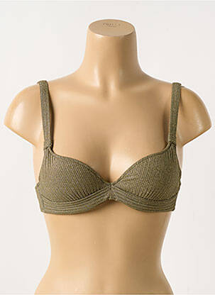 Maudymosi viršūnė tamprumas aukštas balkoninis liemenėlė žalias MARIE JO moteris