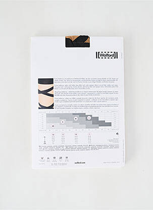 Kojinės fantazijos raštas juodas WOLFORD moteris
