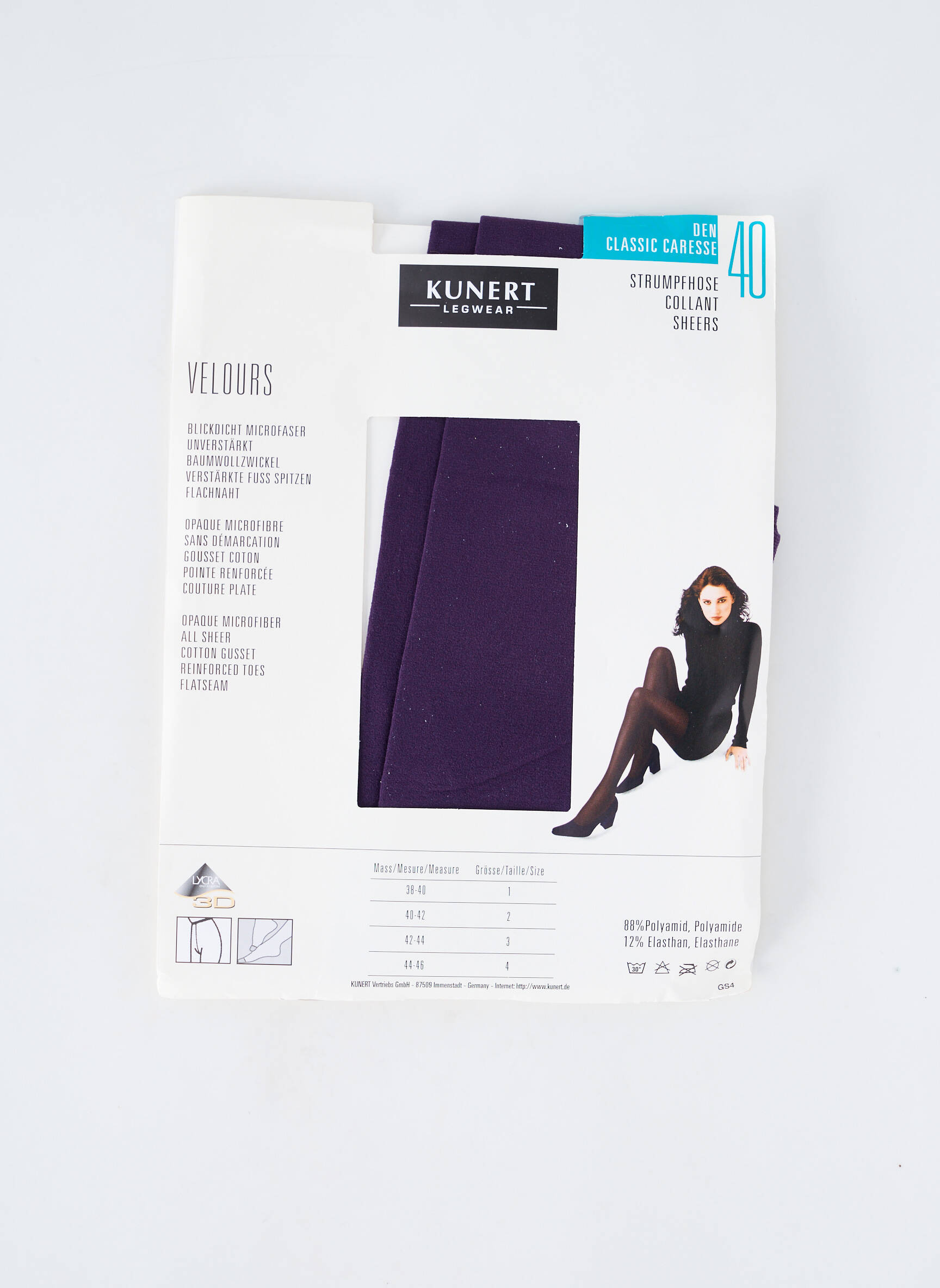 Kojinės tamprumas violetinis KUNERT moteris