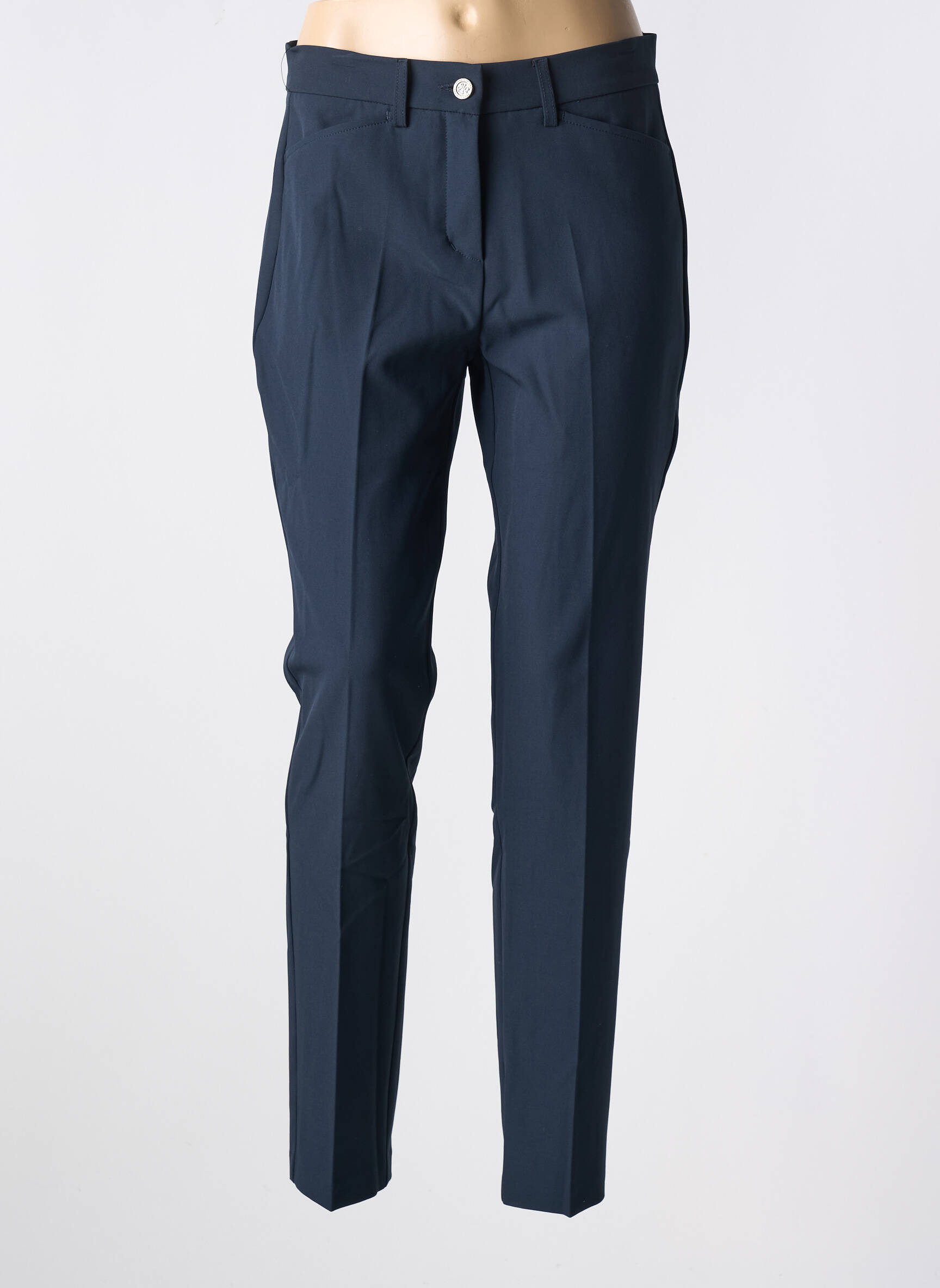 Chino kelnė uždarymas su užtrauktuku po mygtuku uždengimu normala dydis mėlyna ANNA MONTANA moteris