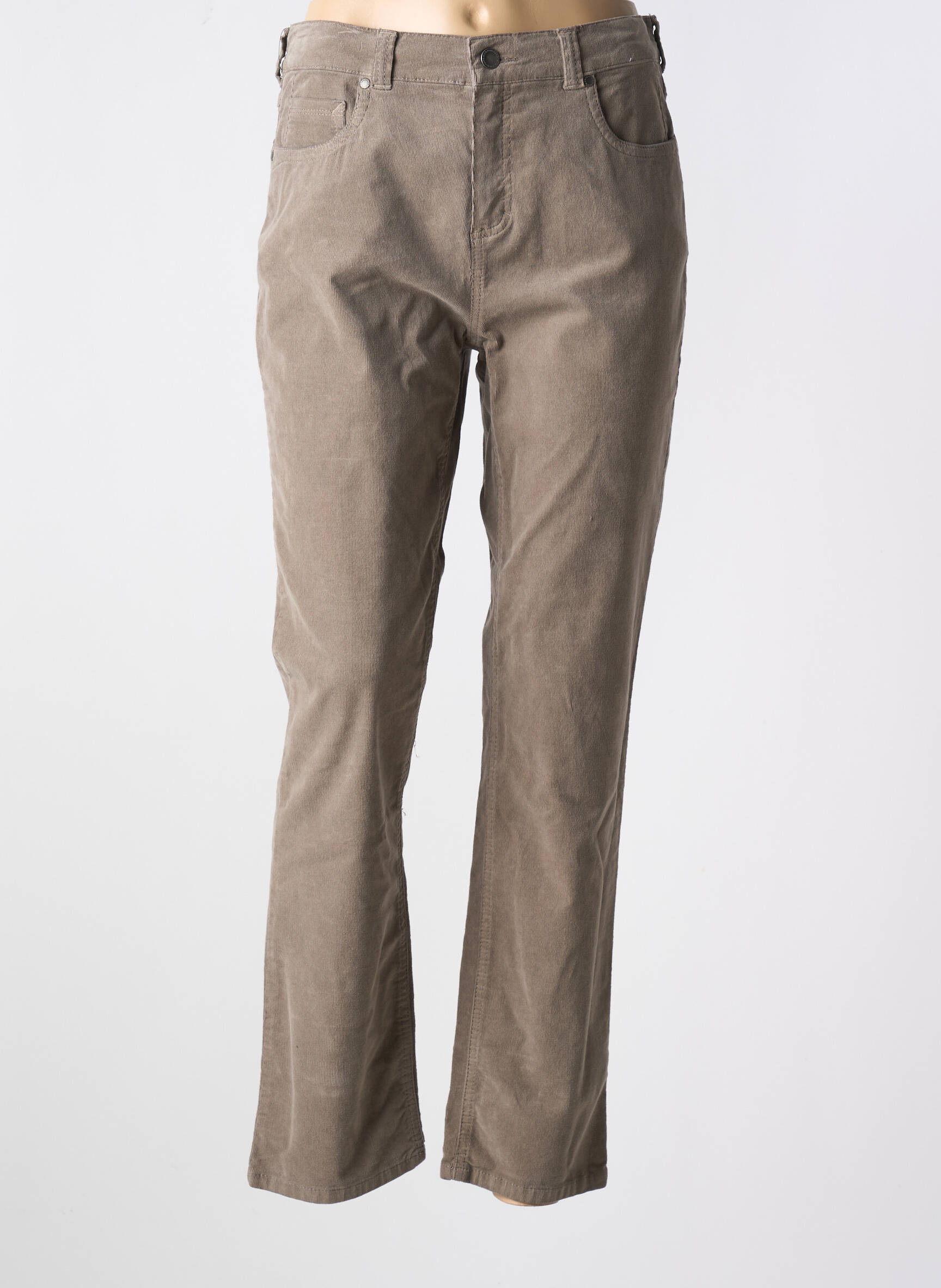 Tiesi kelnė tamprumas normala dydis rudas ANNA MONTANA moteris