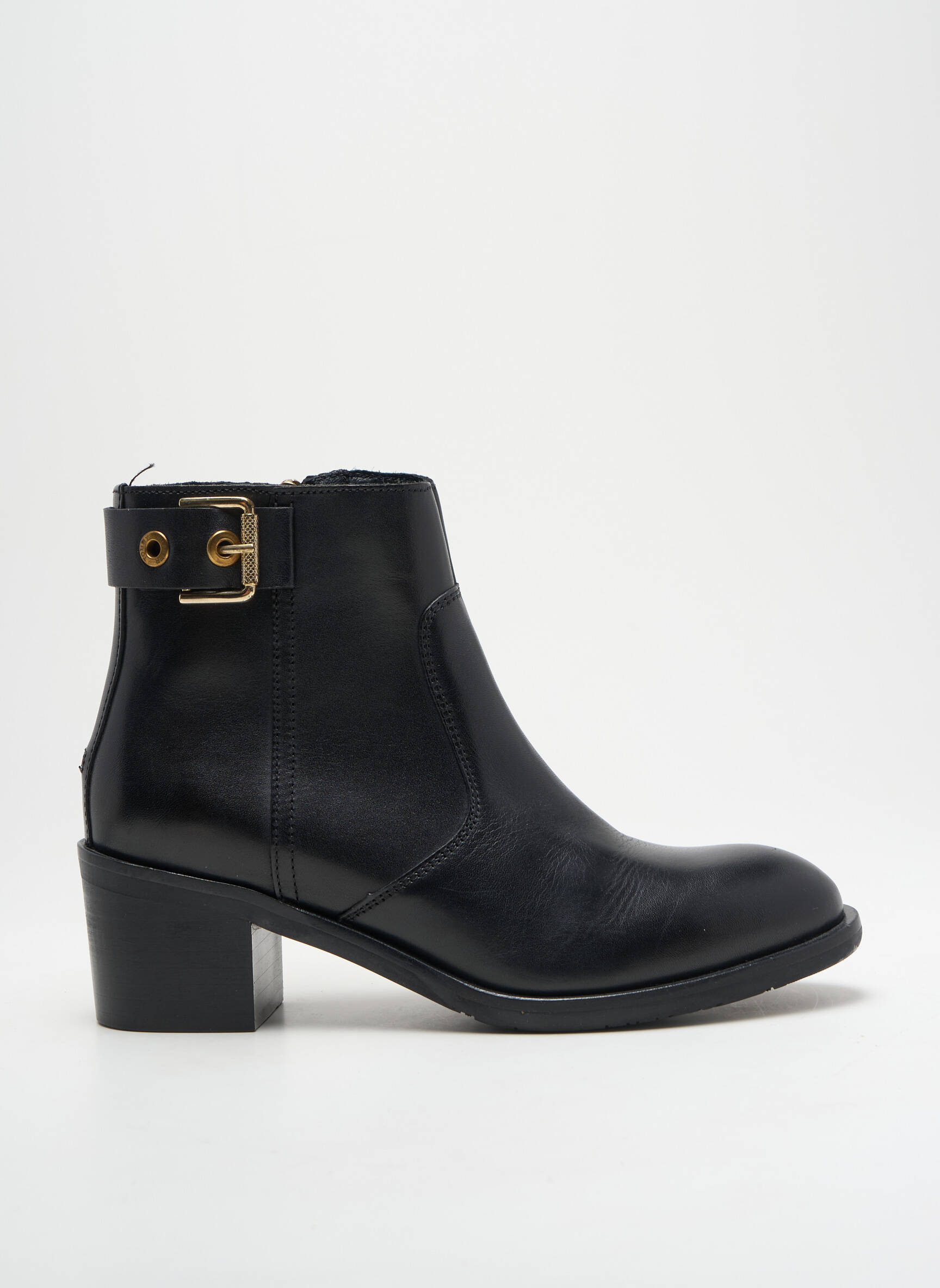 Batai/botai lygus medžiaga kulnas nuo 4 iki 6 cm juodas TOMMY HILFIGER moteris