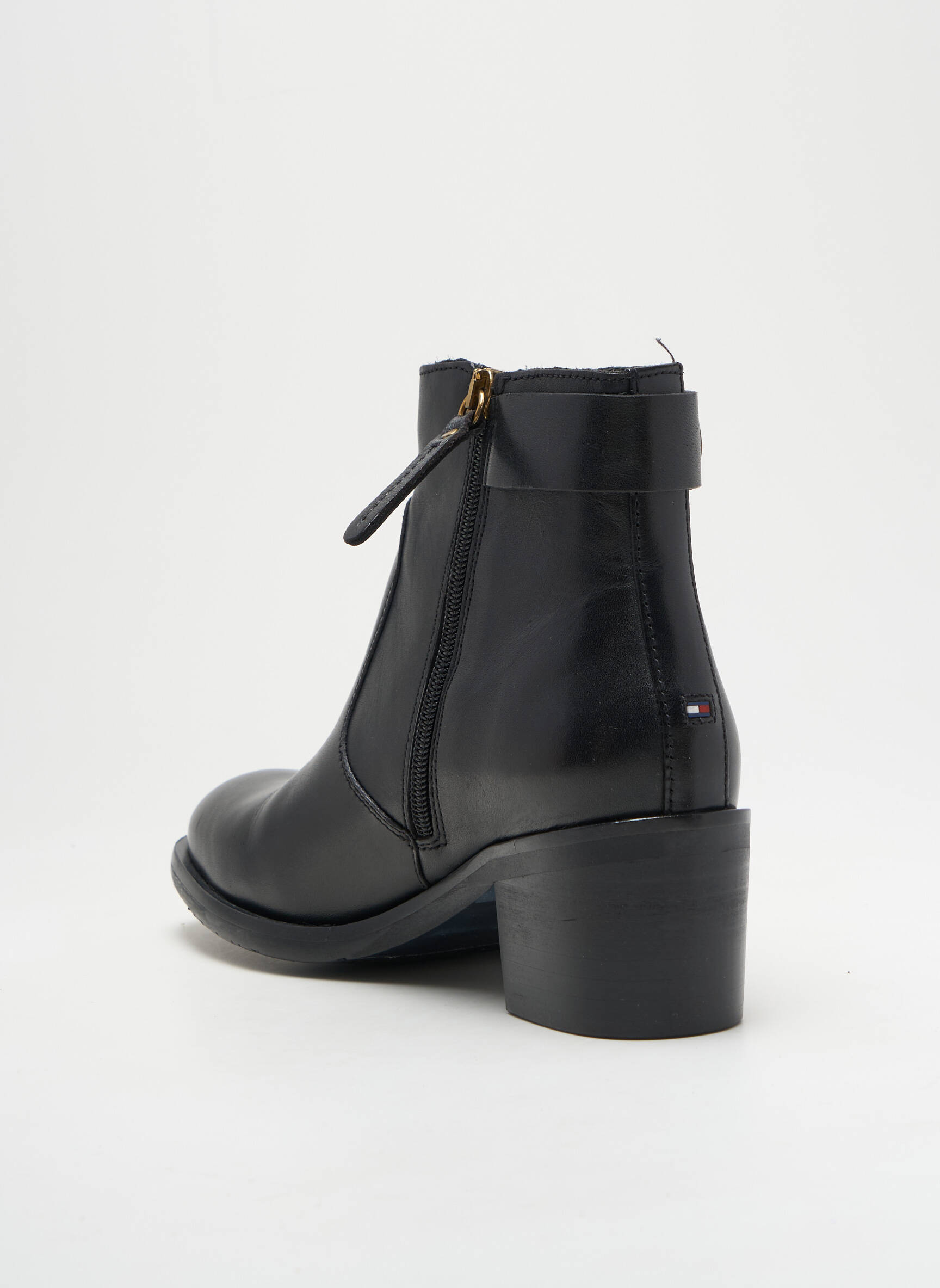 Batai/botai lygus medžiaga kulnas nuo 4 iki 6 cm juodas TOMMY HILFIGER moteris