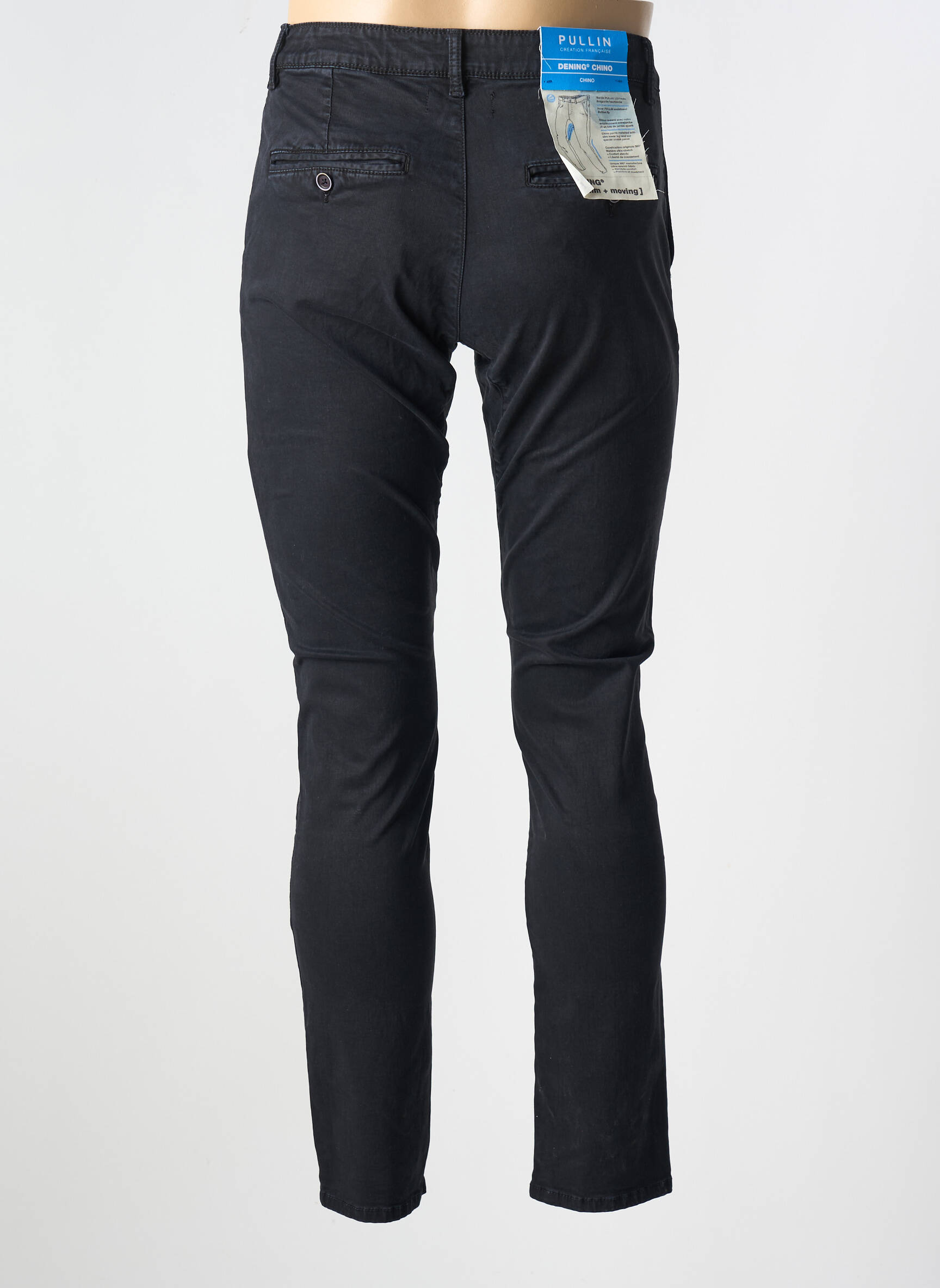 Chino kelnė kišenės juodas PULL IN vyras