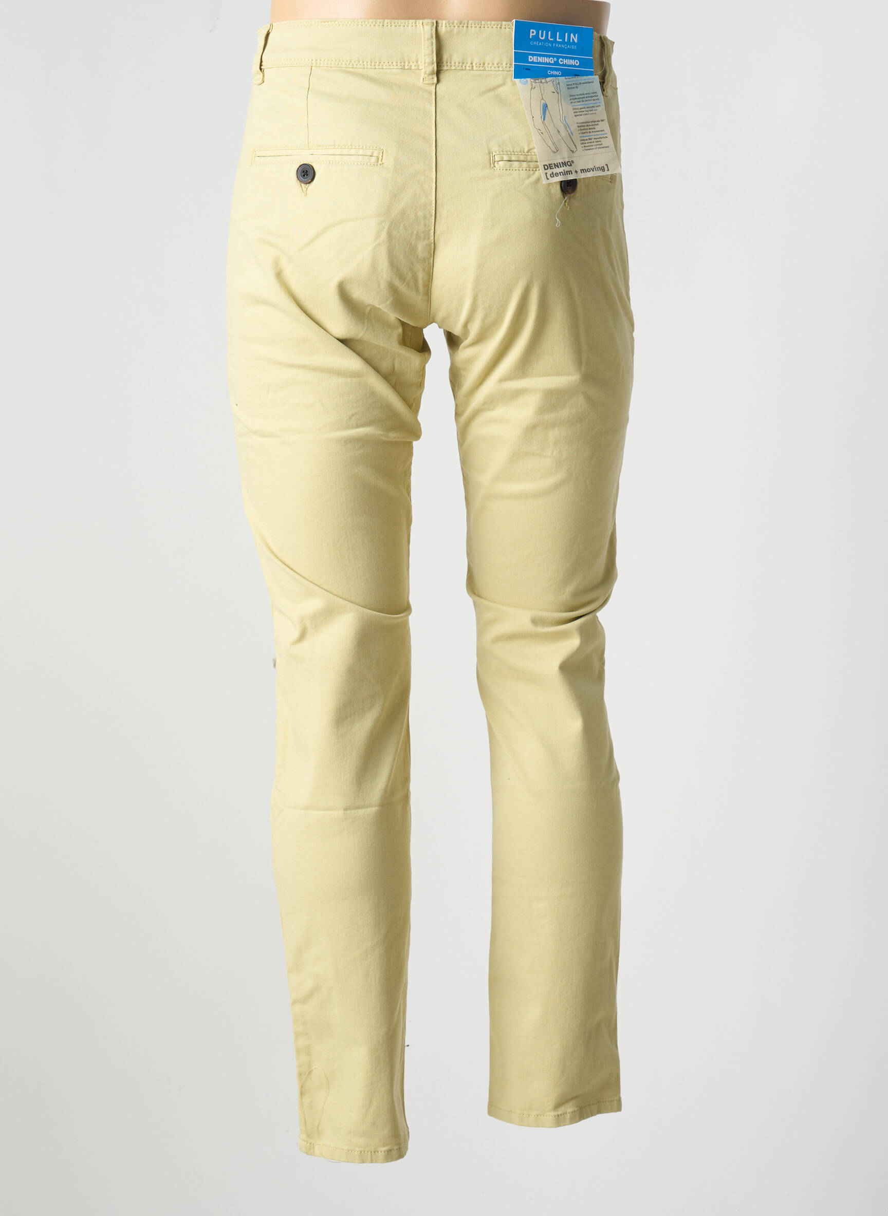 Chino kelnė kišenės geltona PULL IN vyras