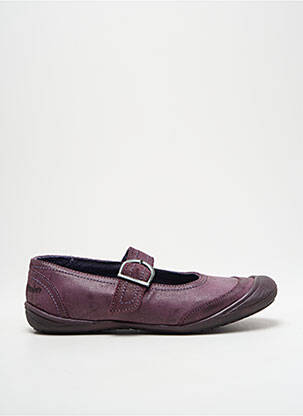 Balerinos lygus medžiaga plokščias kulnas iki 3 cm violetinis GBB moteris