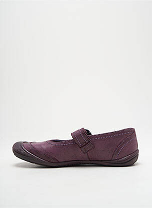 Balerinos lygus medžiaga plokščias kulnas iki 3 cm violetinis GBB moteris