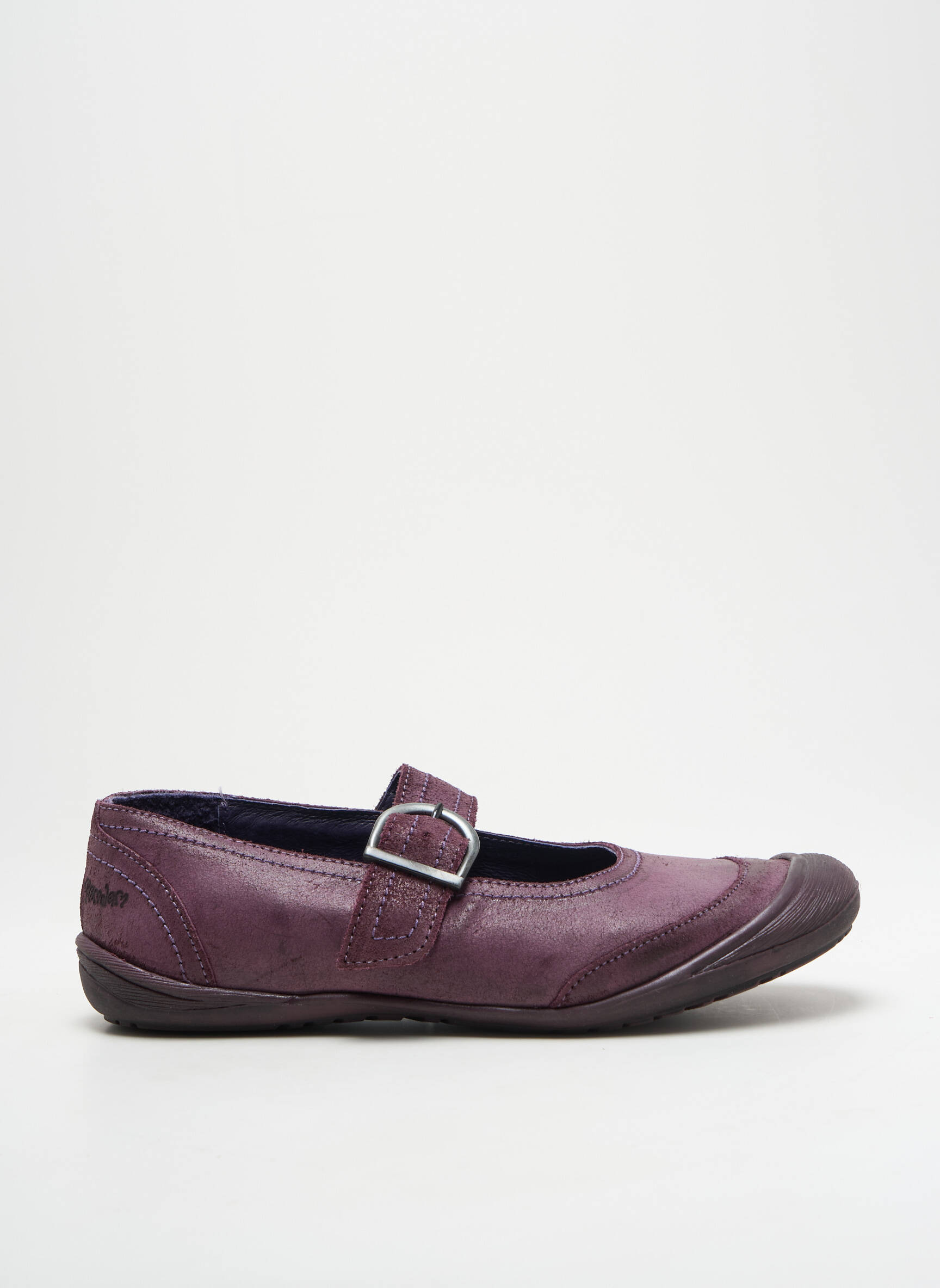 Balerinos lygus medžiaga plokščias kulnas iki 3 cm violetinis GBB moteris