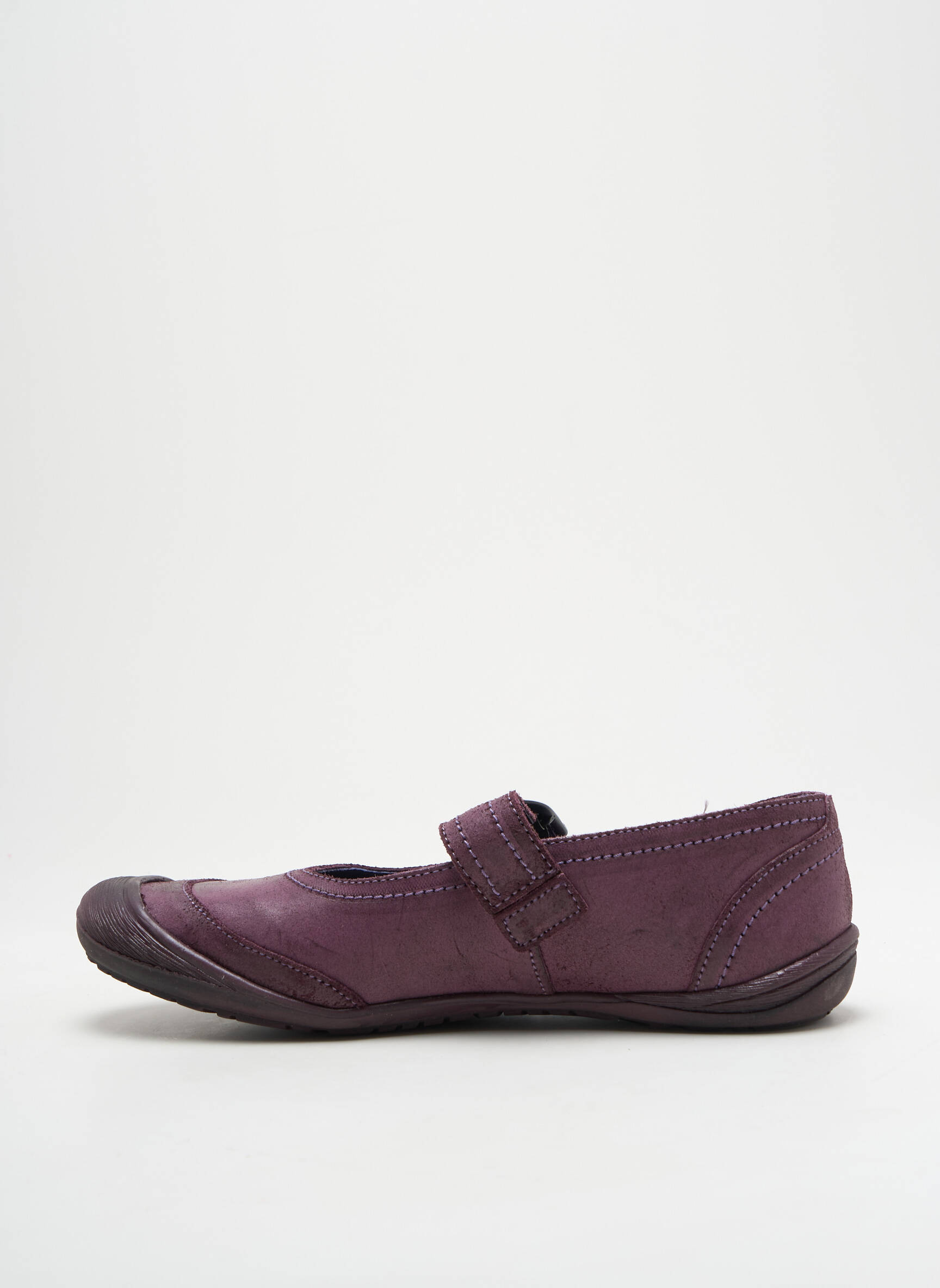 Balerinos lygus medžiaga plokščias kulnas iki 3 cm violetinis GBB moteris