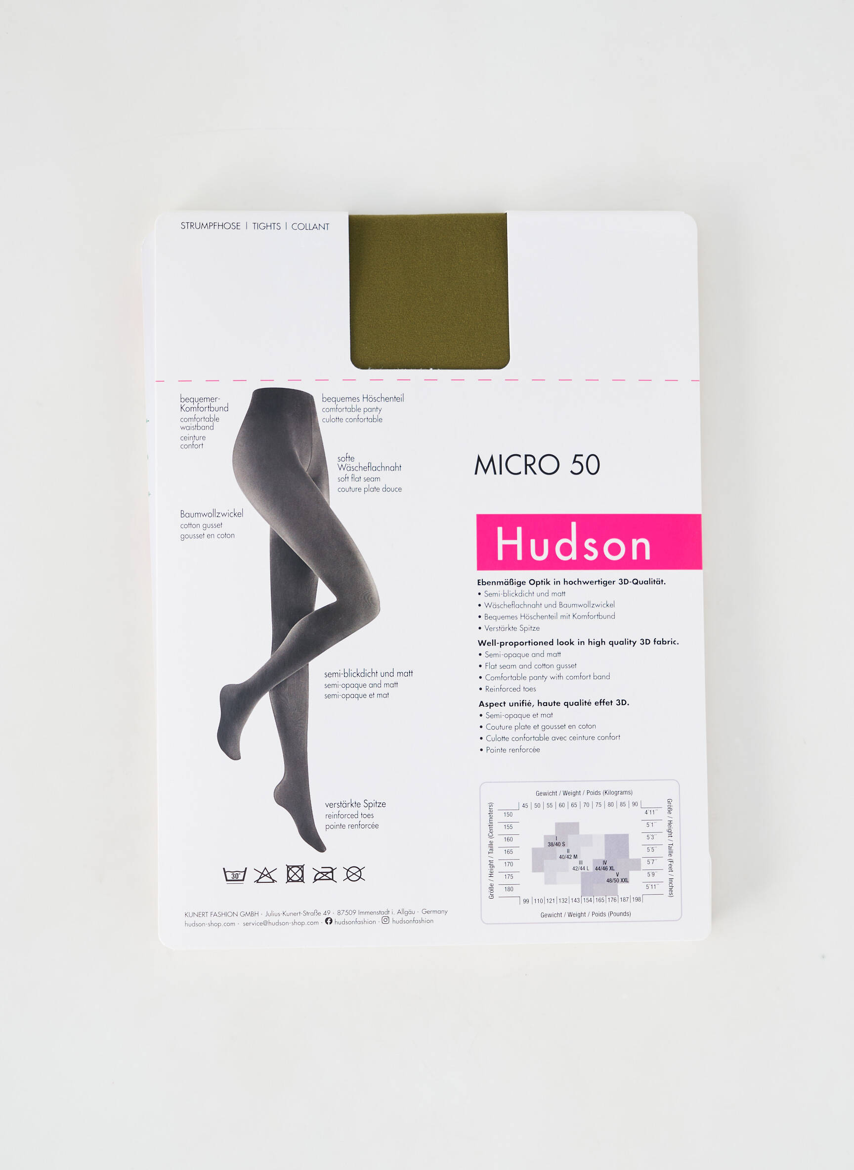 Kojinės elastinė juosta liemeniui, suteikianti patogumo ir laisvumo jausmą. žalias HUDSON moteris