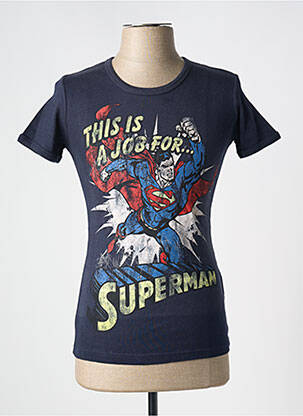 T-marškinys tiesi kirpimas trumpas rankovės mėlyna LOGOSHIRT vyras