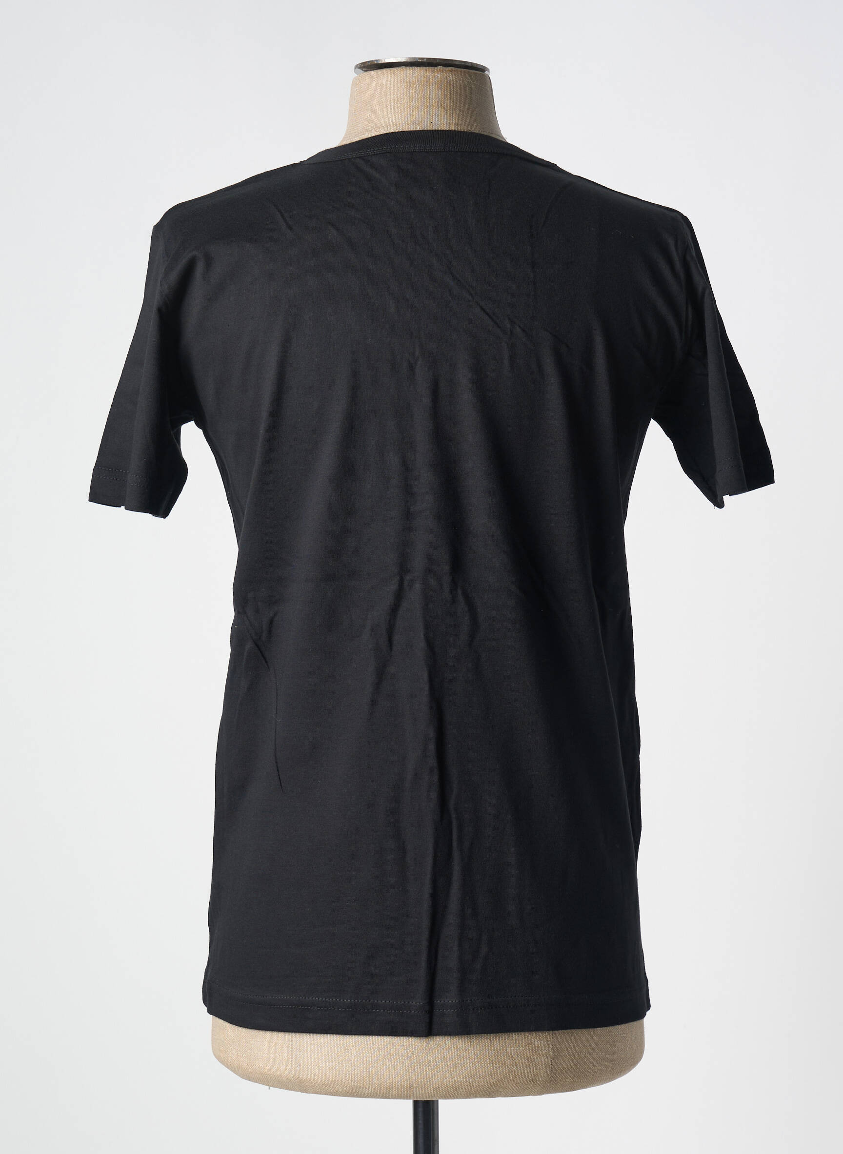 T-marškinys tiesi kirpimas trumpas rankovės juodas LOGOSHIRT vyras