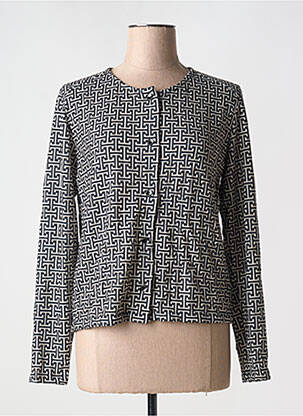 Ilgų rankovių liemenė apvalus kaklas juodas MALOKA moteris