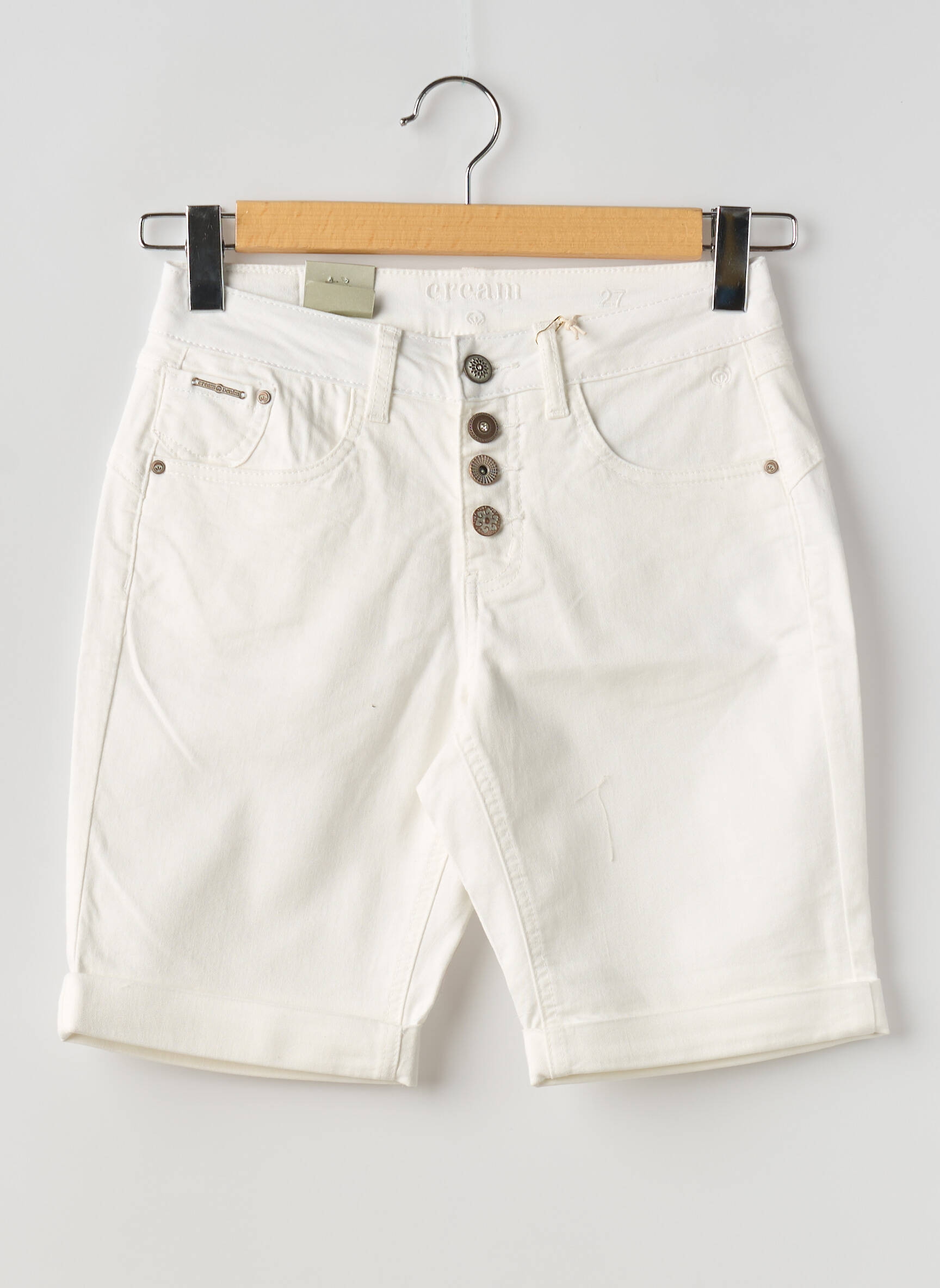 Bermudas normala dydis normala dydis baltas CREAM moteris