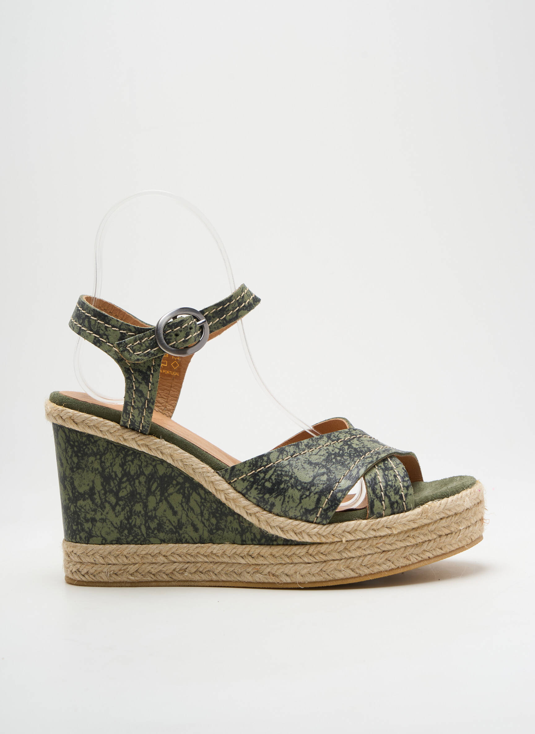 Espadrilės užsegimas kilpa(s) 10 cm ir daugiau aukštakulniai žalias MINKA DESIGN moteris