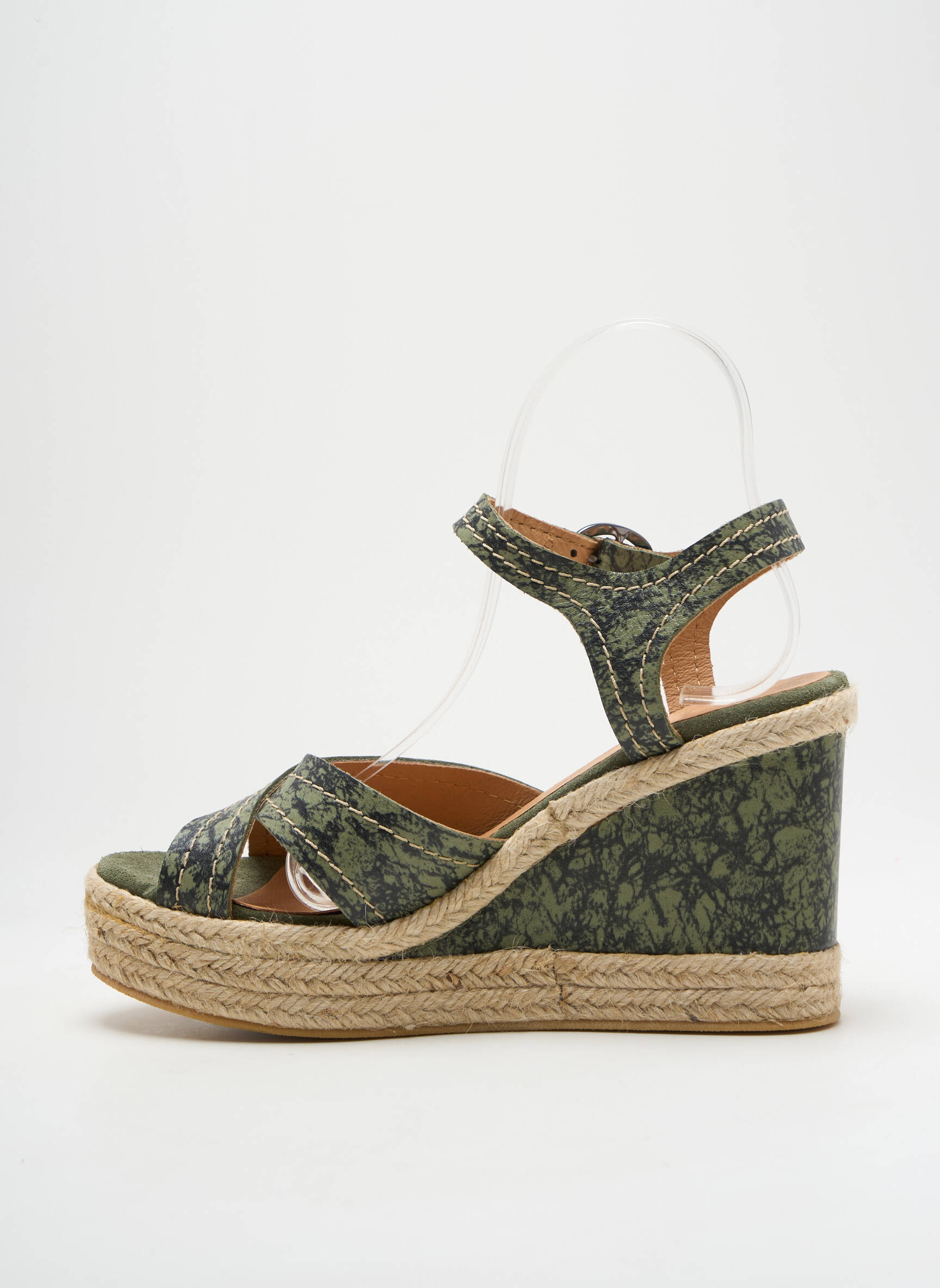 Espadrilės užsegimas kilpa(s) 10 cm ir daugiau aukštakulniai žalias MINKA DESIGN moteris