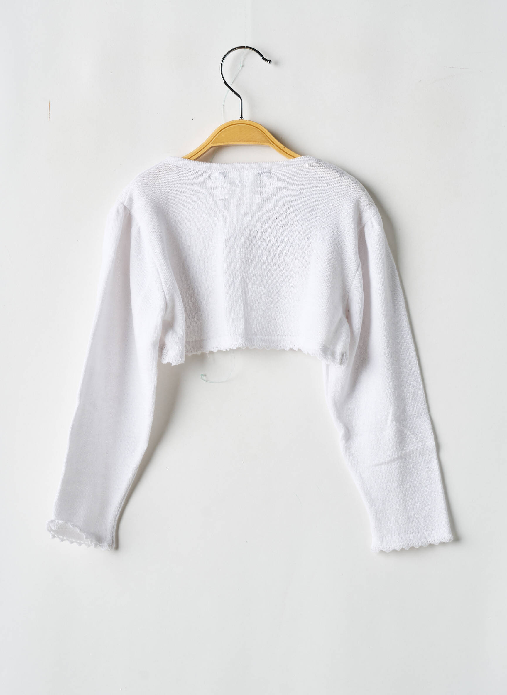 Bolero tiesi kirpimas baltas LES PETITS INCLASSABLES mergina