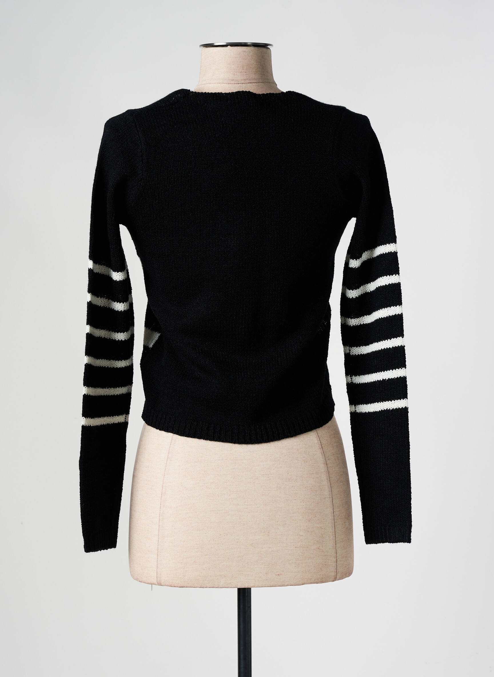 Megztinis centrinė iškirptė ilgos rankovės juodas TIFFOSI moteris