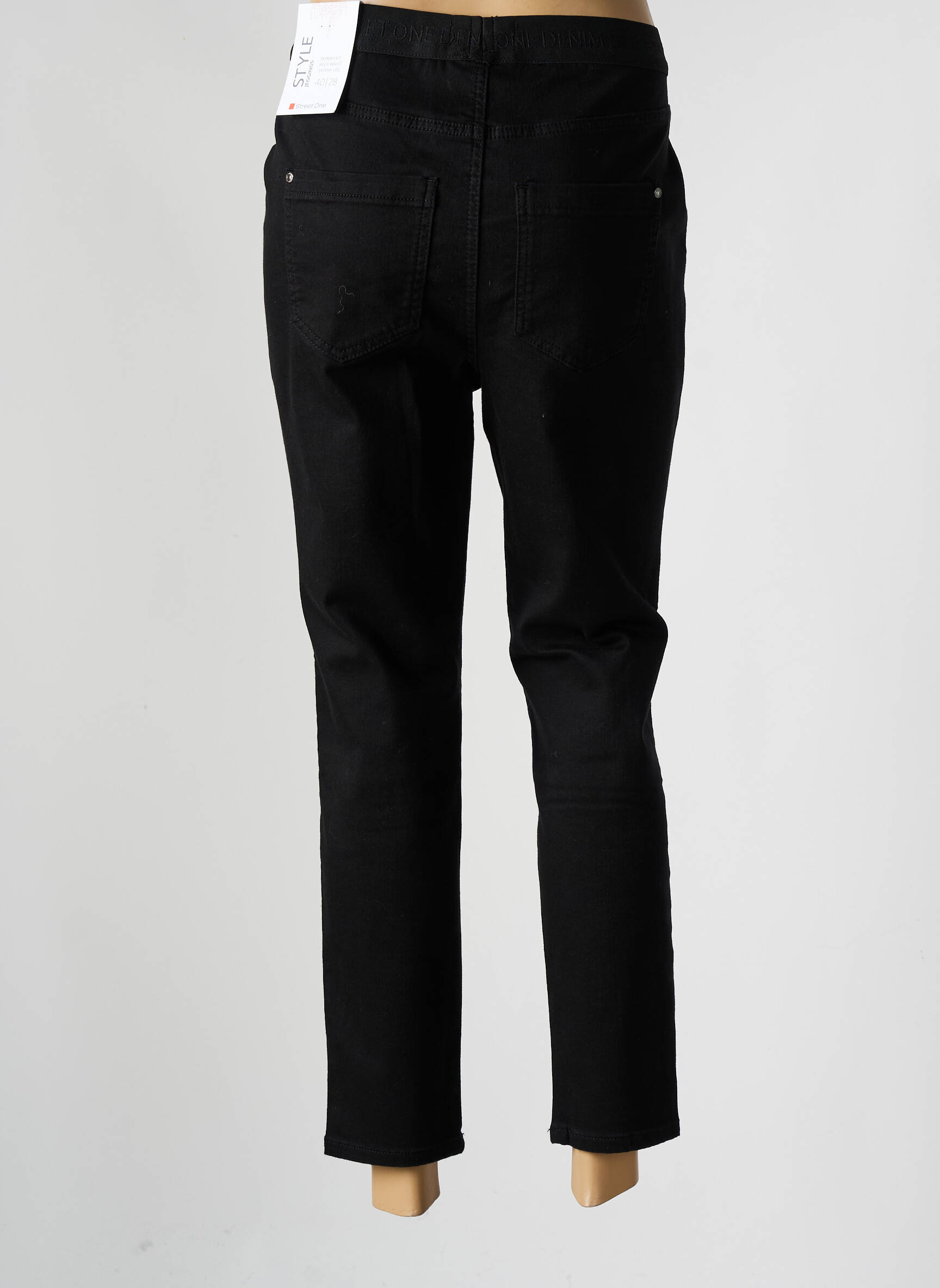Jegging denimo audinys normala dydis juodas STREET ONE moteris