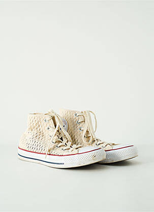Bėgimo bateliai apvalus mygtukas plokščias kulnas iki 3 cm bežinis CONVERSE moteris