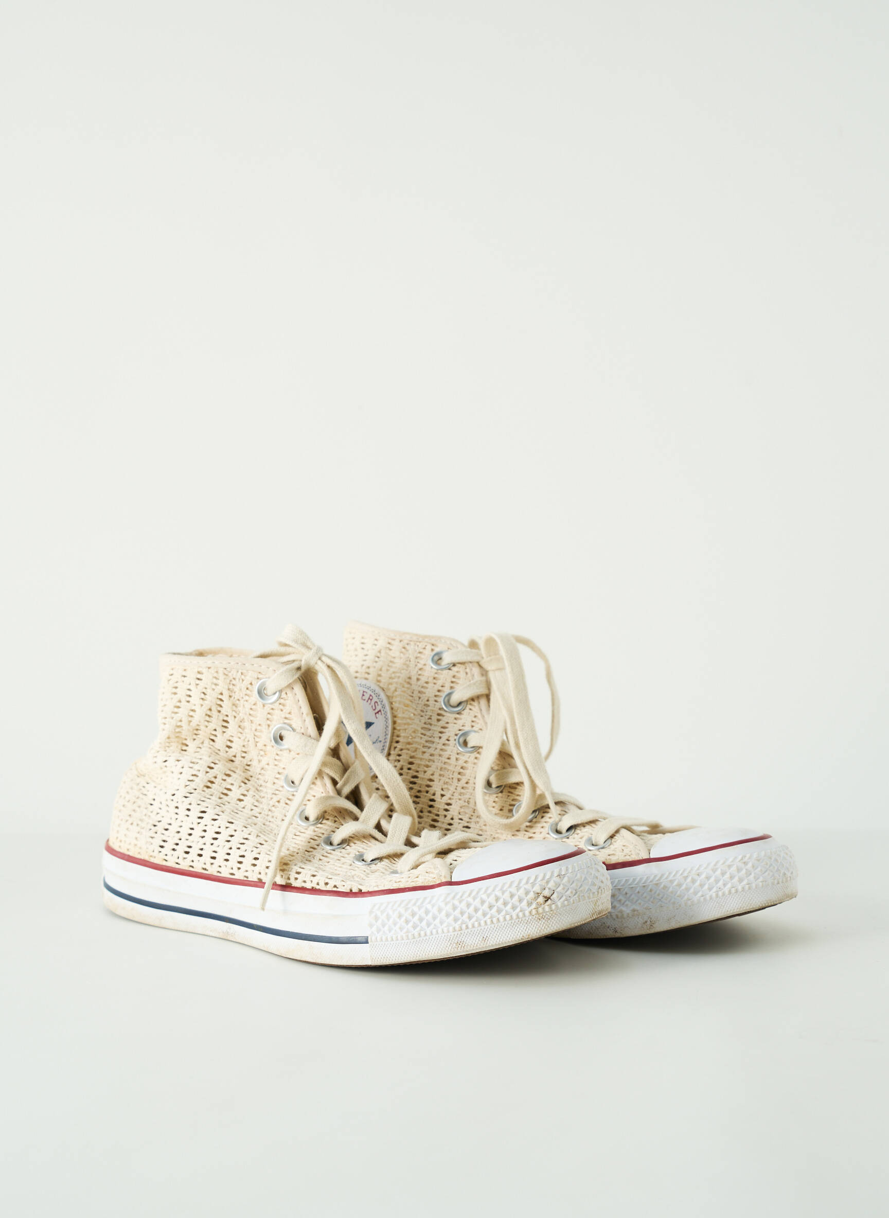Bėgimo bateliai apvalus mygtukas plokščias kulnas iki 3 cm bežinis CONVERSE moteris