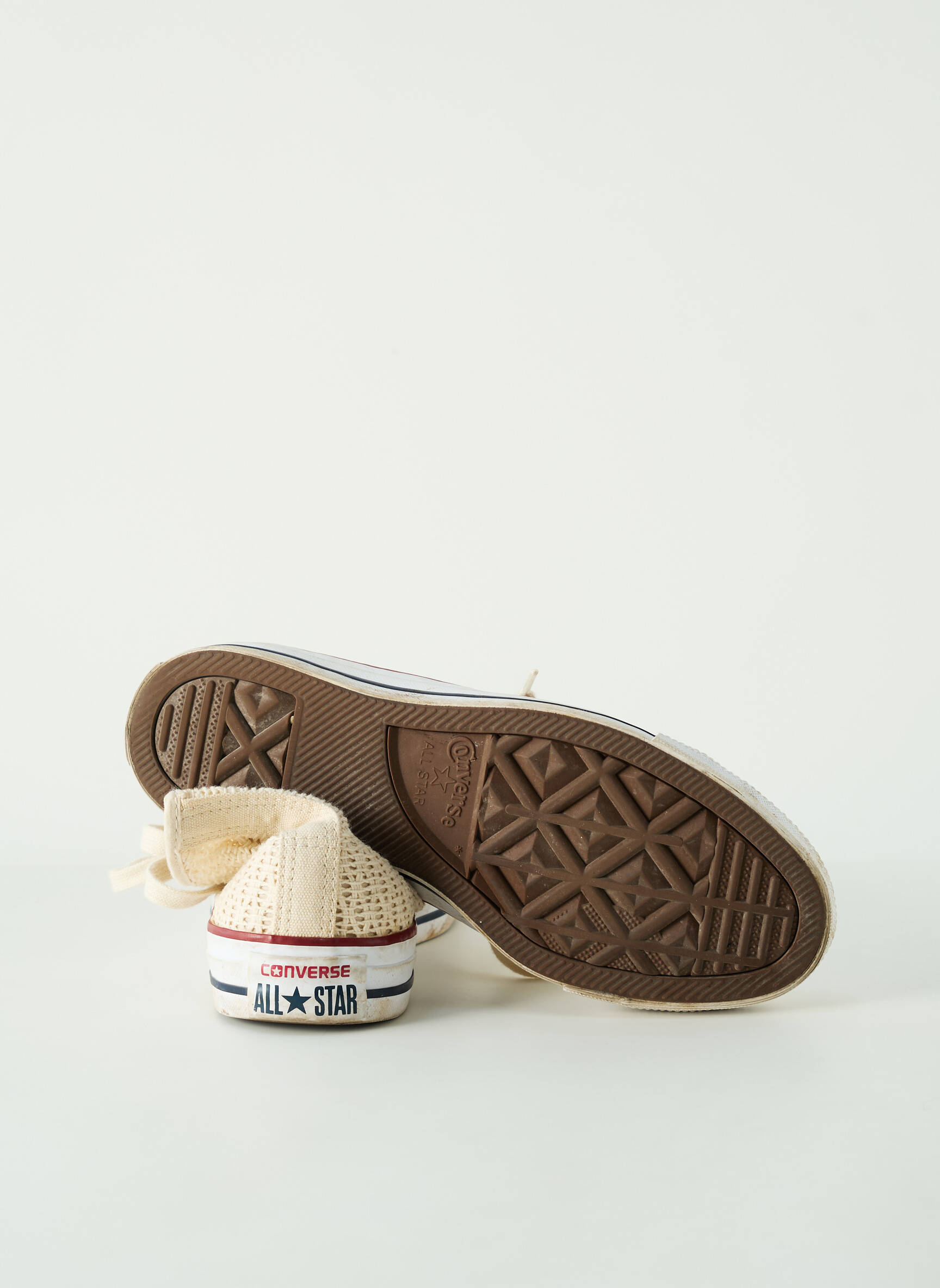 Bėgimo bateliai apvalus mygtukas plokščias kulnas iki 3 cm bežinis CONVERSE moteris