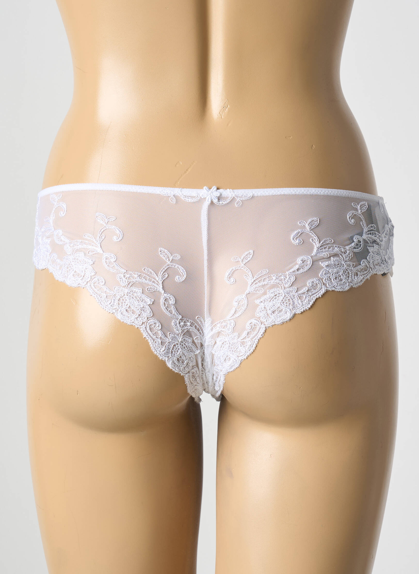 Tanga tanga baltas AMBRA moteris