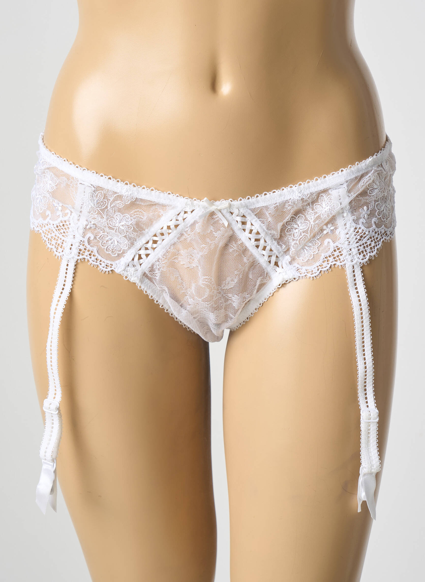 Tanga tamprumas baltas MILLESIA moteris