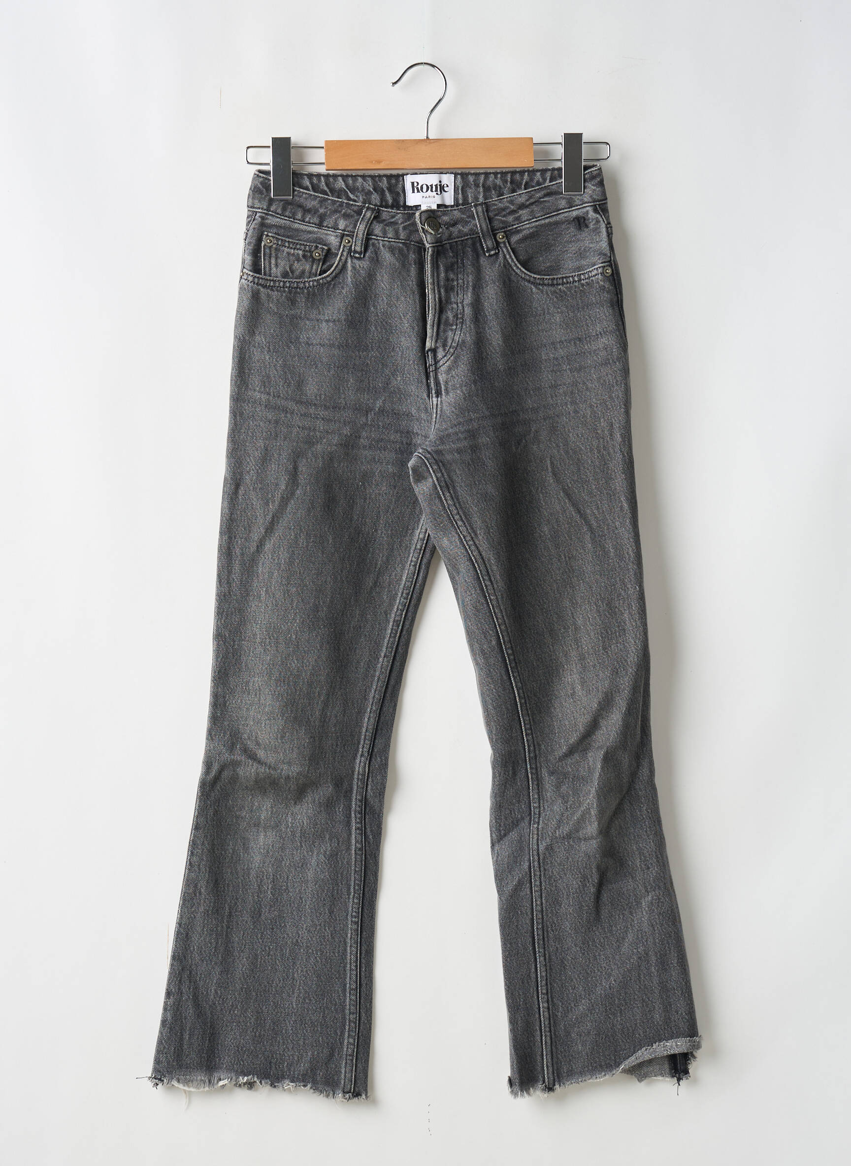 Bootcut džinsai normala dydis normala dydis pilka ROUJE moteris