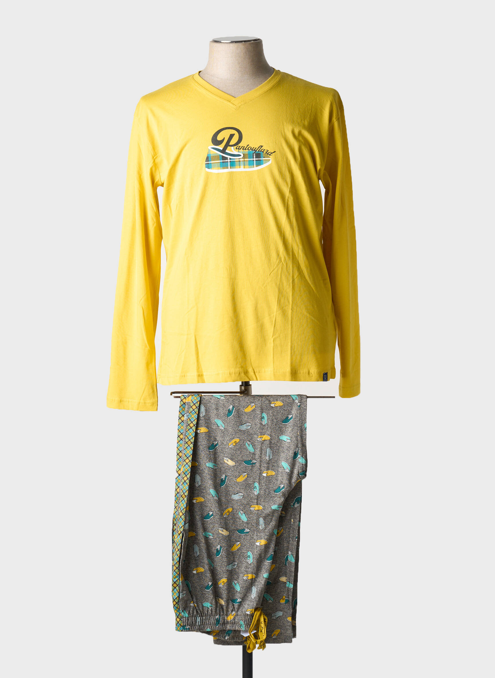Pižama kaklo v pilka ARTHUR vyras