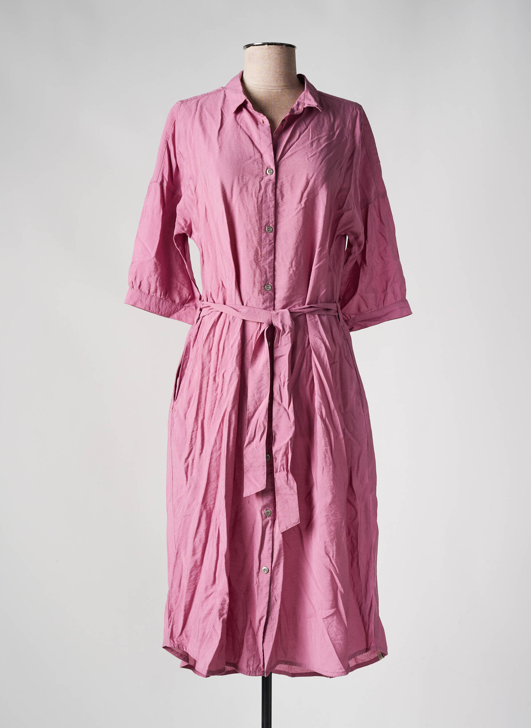 Pusilgių suknelė 3/4 rankovės 3/4 rankovės rožinė RAGWEAR moteris