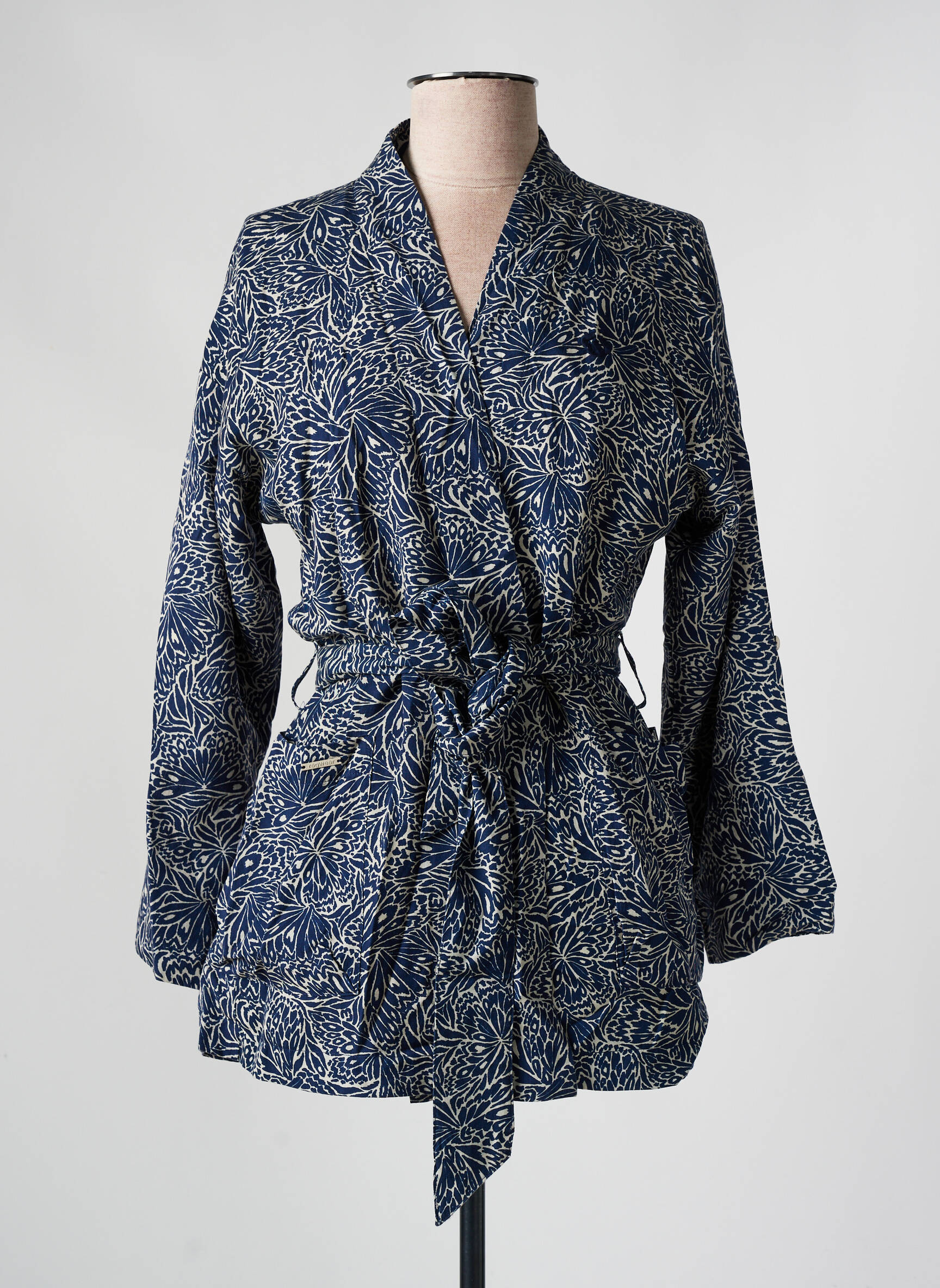 Kimono striukė kardigano apykaklė mėlyna RAGWEAR moteris