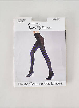 Kojinės tamprumas juodas PIERRE MANTOUX moteris