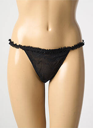 Tanga tamprumas juodas MARJOLAINE moteris